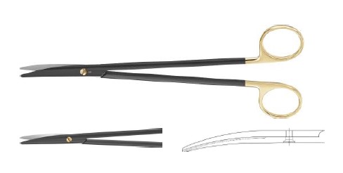 НОІР МЕТЦЕНБАУМ НОЖИЦІ ВИГНУТІ ХВИЛ. ЗАТОЧ. 200MM